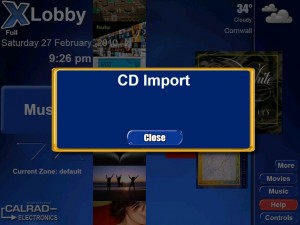 xLobby CDEX CD Import screenshot