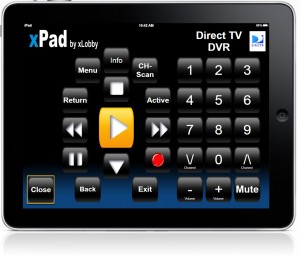 IPAD xPad Direct TV DVR Screen